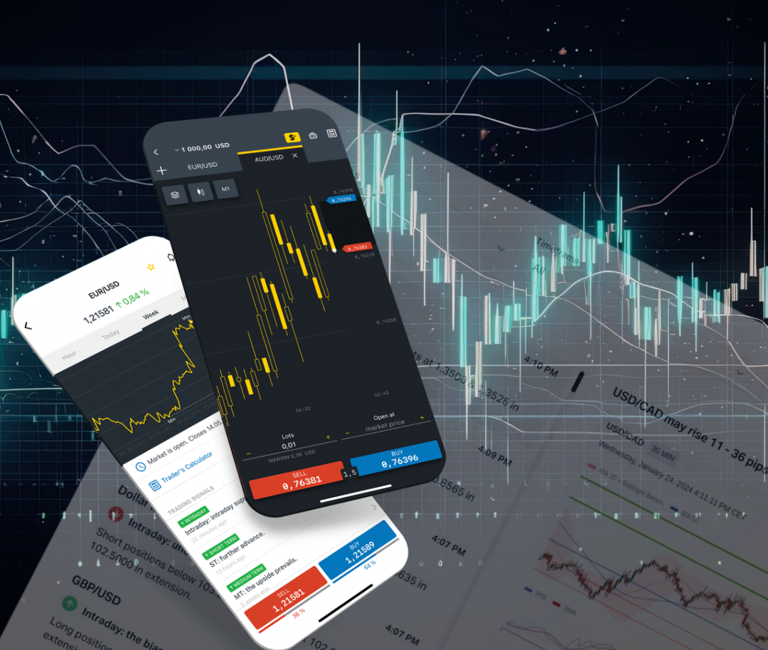 Exness trading app on mobile